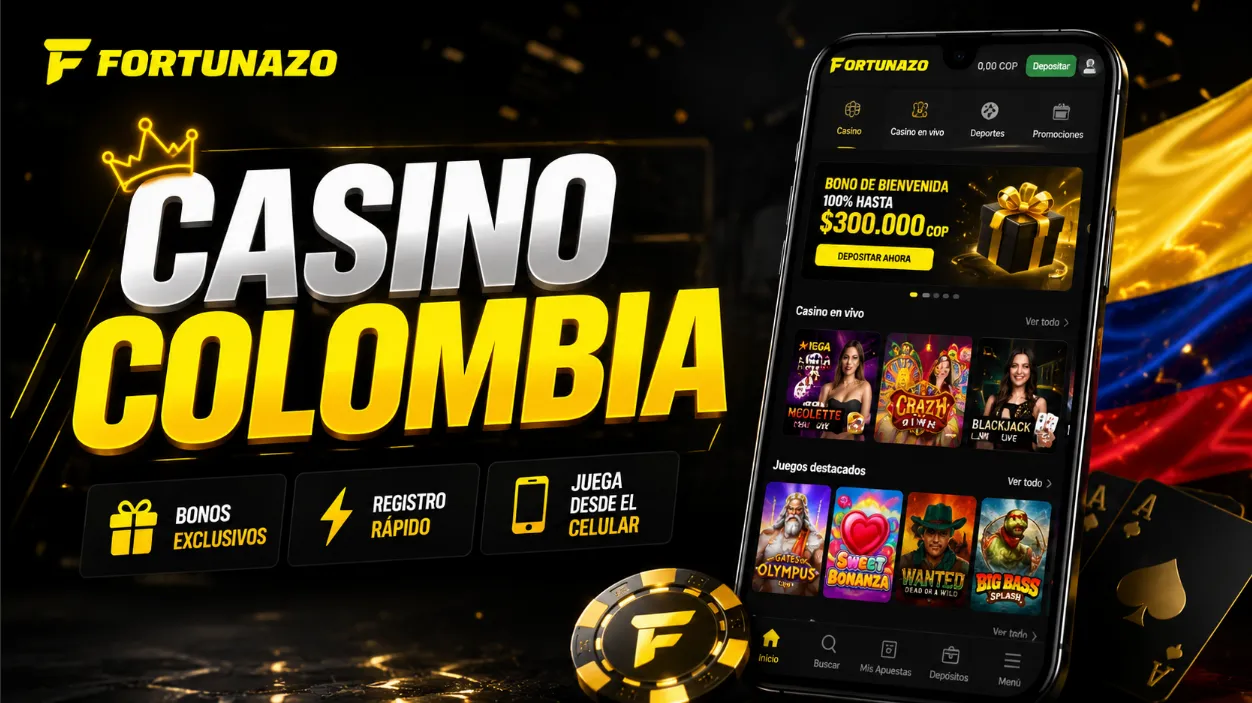 Fortunazo Casino Colombia con Registro rápido, Bonos y Juegos